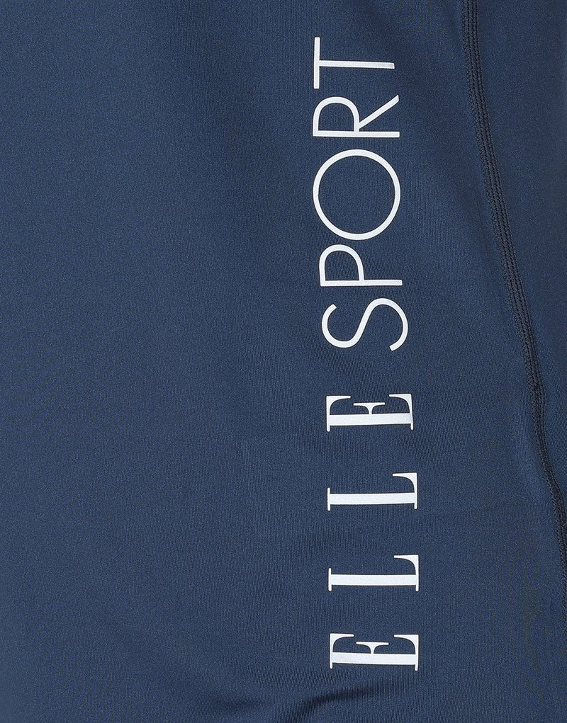 ELLE Sport Long Line Performance T-Shirt - Navy