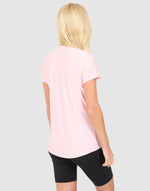 ELLE Sport V Neck T-Shirt - Almond Blossom