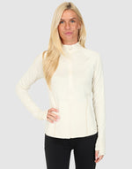 ELLE Sport Long Sleeve Full Zip Top - Birch