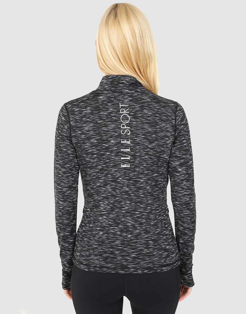 ELLE Sport Long Sleeve Full Zip - Space Dyed Marl