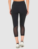 ELLE Sport Panel Cropped Legging - Black