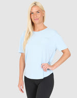 ELLE Sport Twist Back T-Shirt - Cashmere Blue