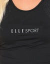 ELLE Sport Muscle Back Vest - Black